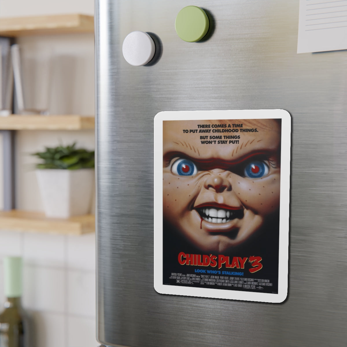 CHILD'S PLAY 3 1991 Movie Poster - Die-Cut Magnet-The Sticker Space