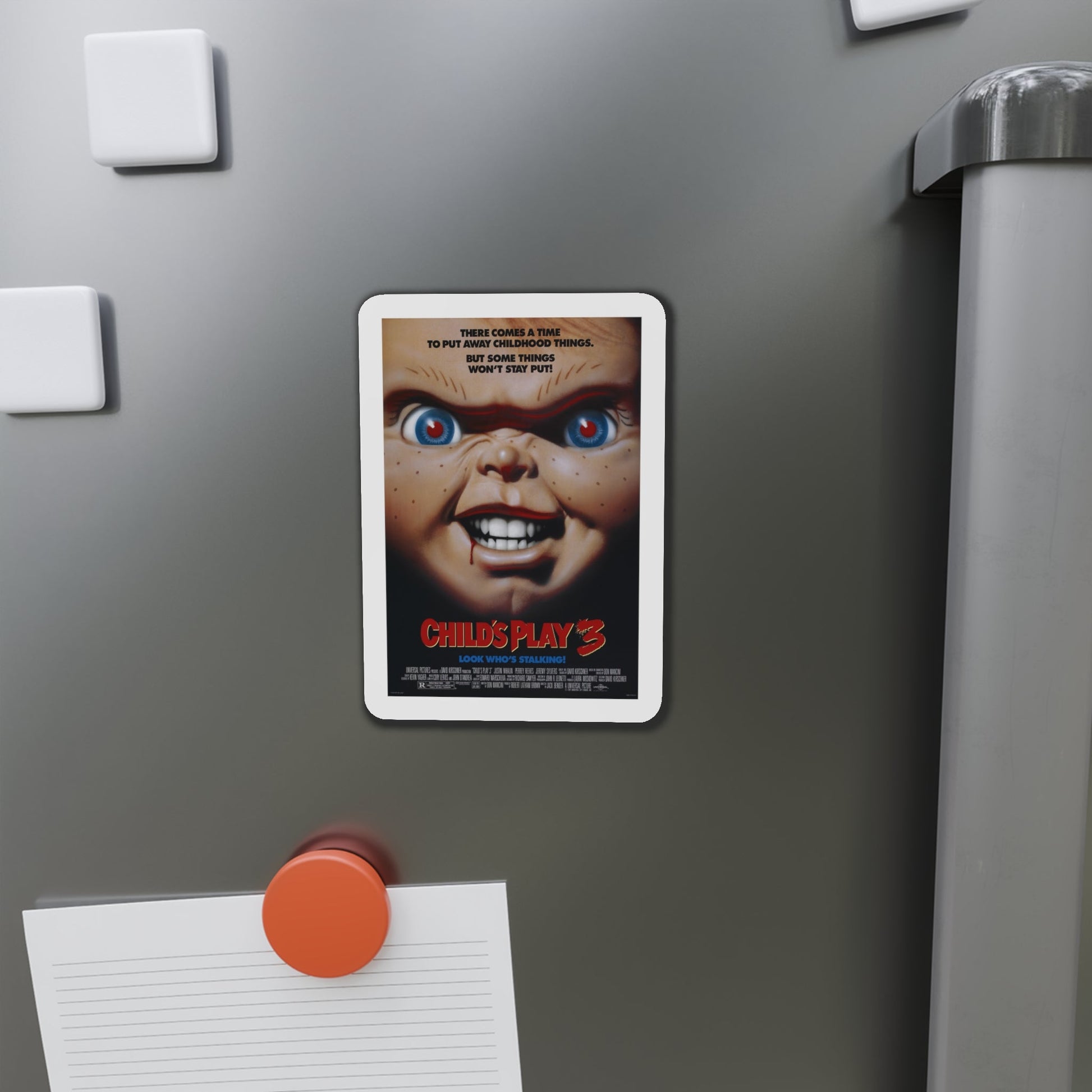 Childs Play 3 1991 Movie Poster Die-Cut Magnet-The Sticker Space