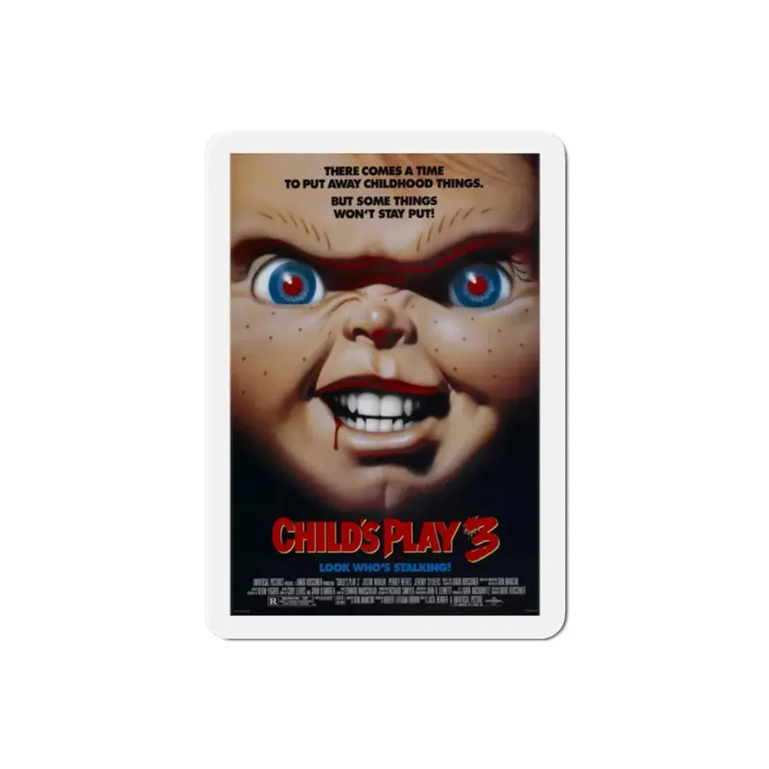 Childs Play 3 1991 Movie Poster Refrigerator Magnet - The Sticker Space