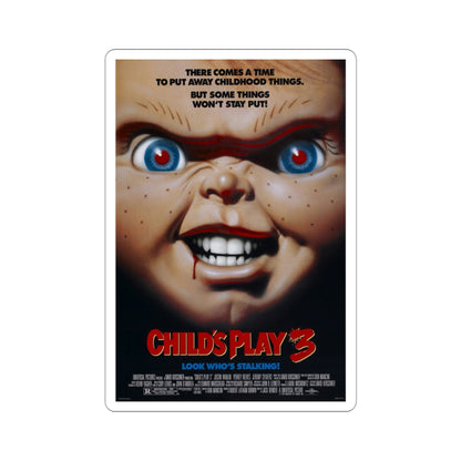 Childs Play 3 1991 Movie Poster STICKER Vinyl Die-Cut Decal-3 Inch-The Sticker Space