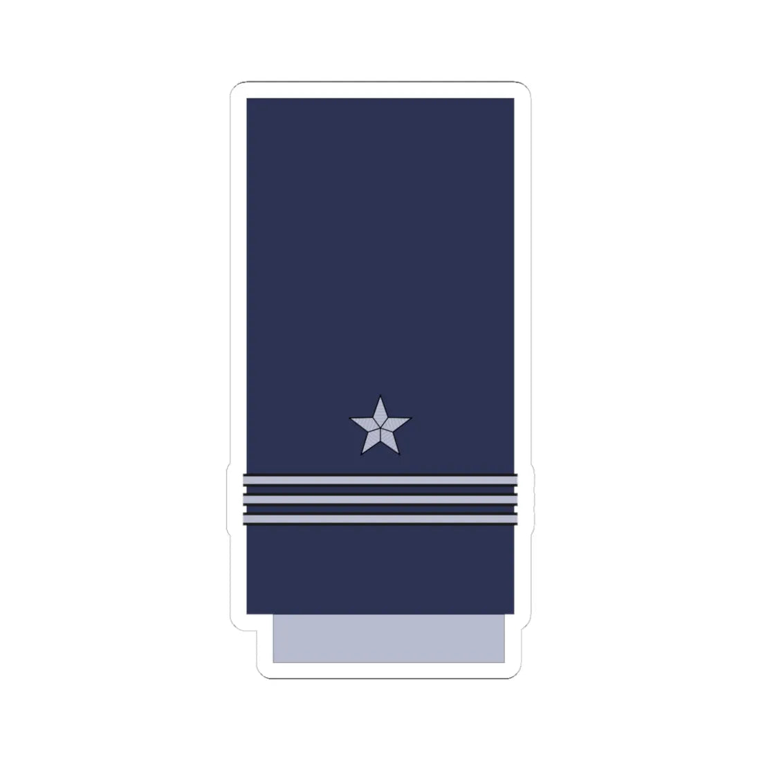 Chile AirForce OF 2 (Chile) (Military Rank) STICKER Vinyl Kiss-Cut Decal 4 Inch White - The Sticker Space