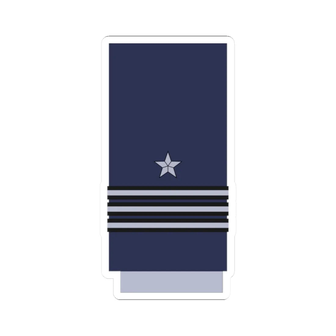 Chile AirForce OF 4 (Chile) (Military Rank) STICKER Vinyl Kiss-Cut Decal 2 Inch White - The Sticker Space