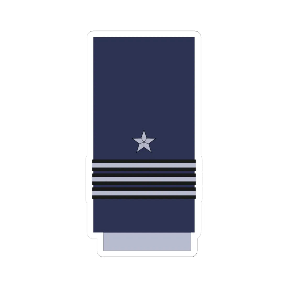Chile AirForce OF 4 (Chile) (Military Rank) STICKER Vinyl Kiss-Cut Decal 3 Inch White - The Sticker Space