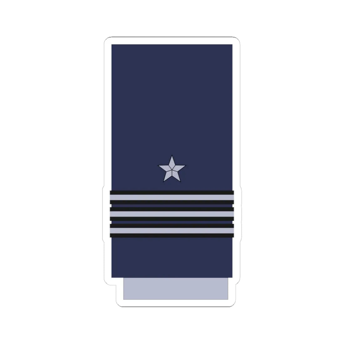 Chile AirForce OF 4 (Chile) (Military Rank) STICKER Vinyl Kiss-Cut Decal 4 Inch White - The Sticker Space