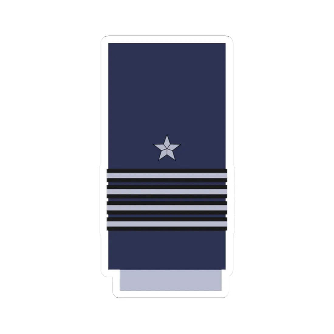 Chile AirForce OF 5 (Chile) (Military Rank) STICKER Vinyl Kiss-Cut Decal 2 Inch White - The Sticker Space