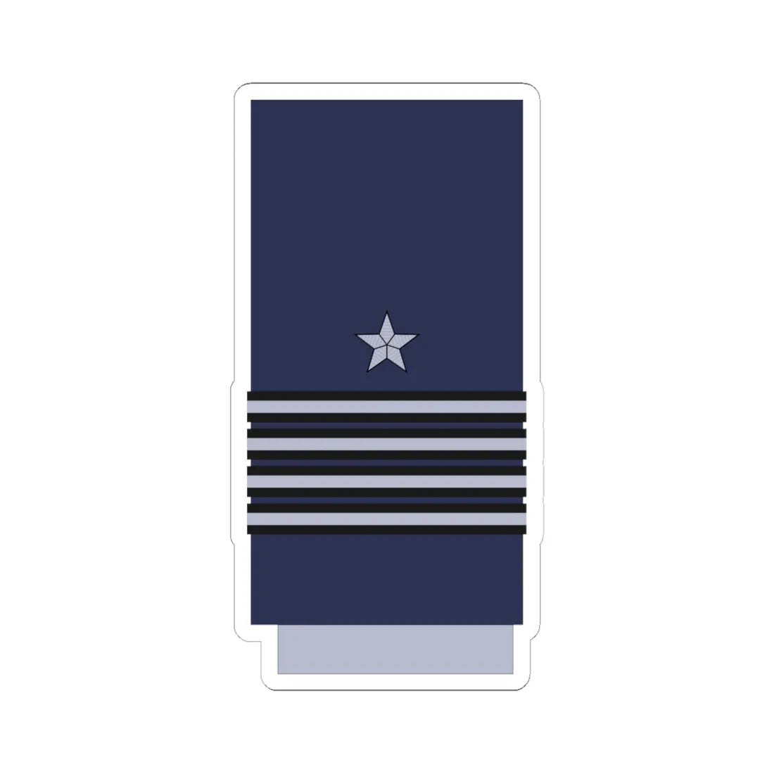 Chile AirForce OF 5 (Chile) (Military Rank) STICKER Vinyl Kiss-Cut Decal 6 Inch White - The Sticker Space