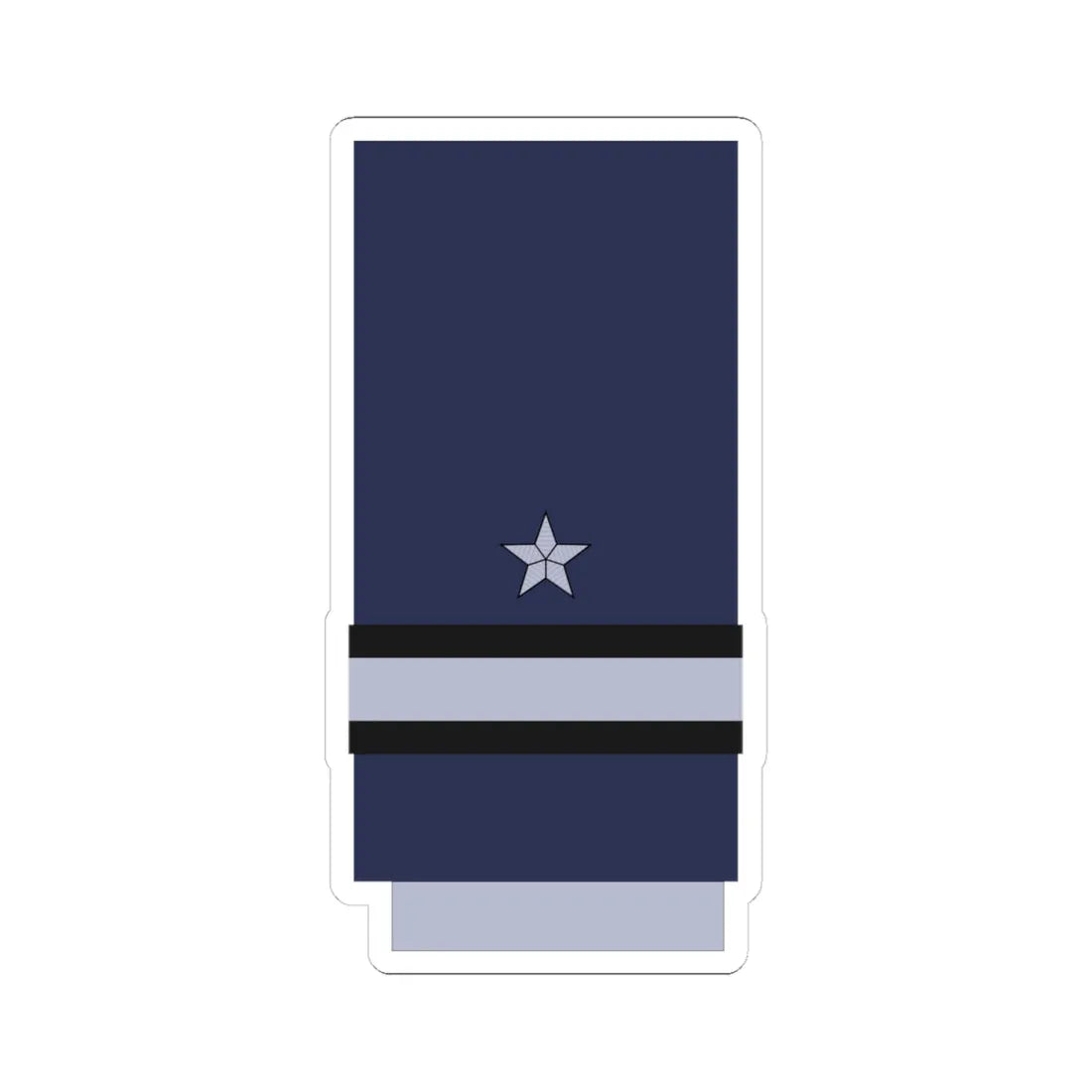 Chile AirForce OF 6 (Chile) (Military Rank) STICKER Vinyl Kiss-Cut Decal 4 Inch White - The Sticker Space