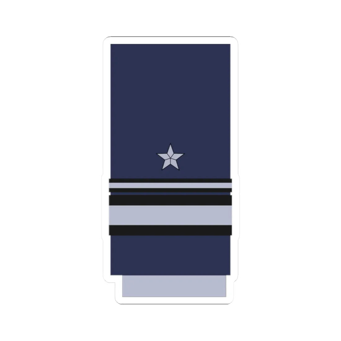 Chile AirForce OF 7 (Chile) (Military Rank) STICKER Vinyl Kiss-Cut Decal 2 Inch White - The Sticker Space