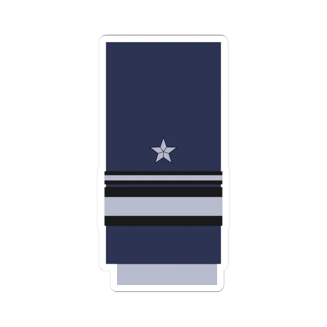 Chile AirForce OF 7 (Chile) (Military Rank) STICKER Vinyl Kiss-Cut Decal 3 Inch White - The Sticker Space