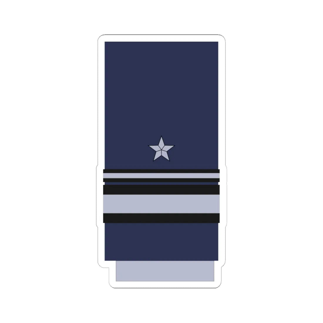 Chile AirForce OF 7 (Chile) (Military Rank) STICKER Vinyl Kiss-Cut Decal 6 Inch White - The Sticker Space