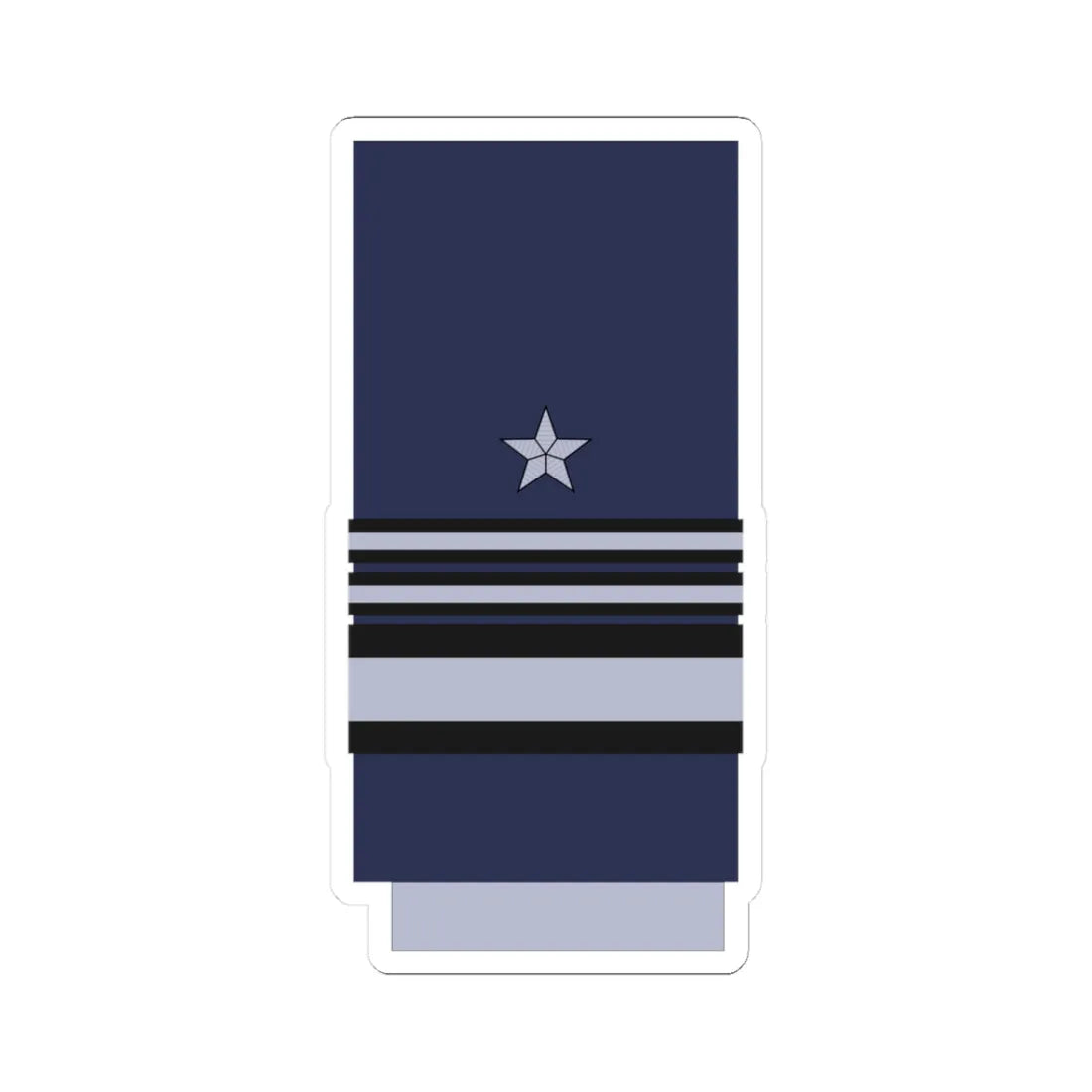 Chile AirForce OF 8 (Chile) (Military Rank) STICKER Vinyl Kiss-Cut Decal 3 Inch White - The Sticker Space