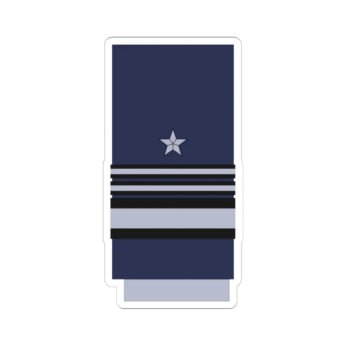 Chile AirForce OF 8 (Chile) (Military Rank) STICKER Vinyl Kiss-Cut Decal 6 Inch White - The Sticker Space