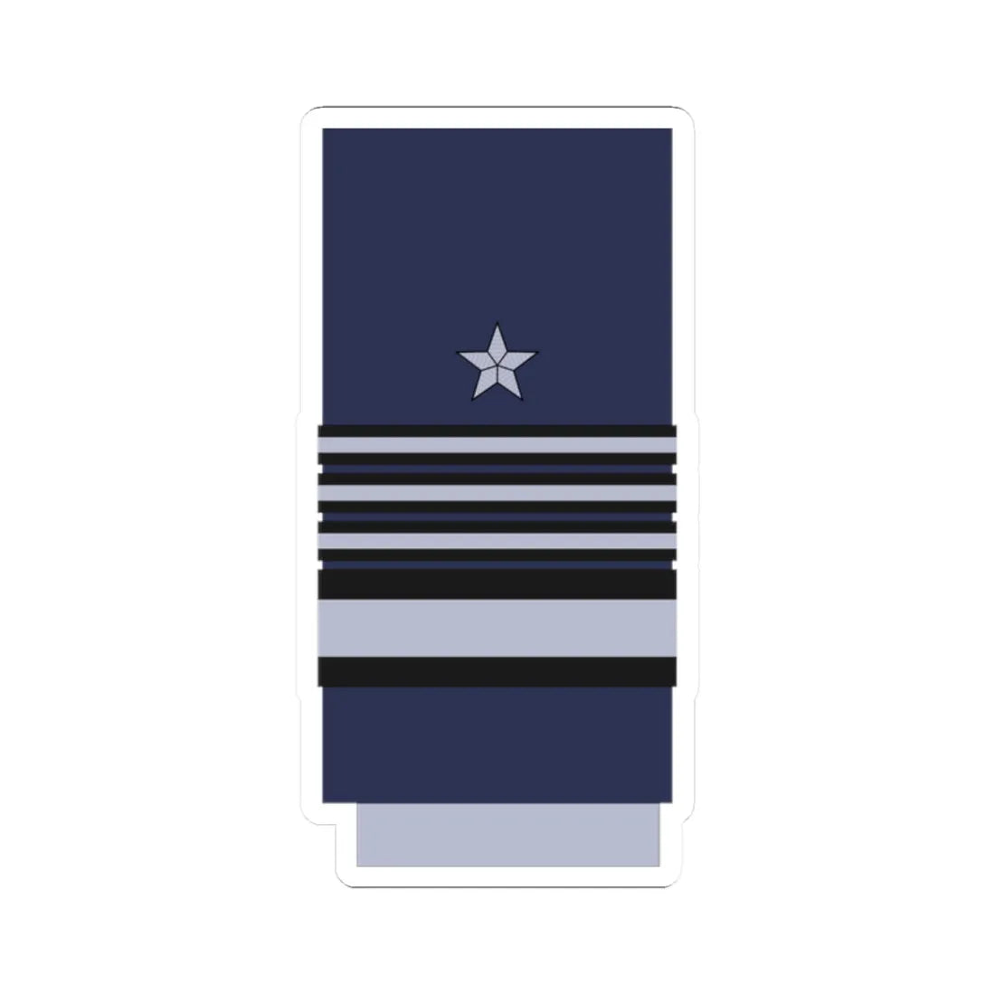Chile AirForce OF 9 (Chile) (Military Rank) STICKER Vinyl Kiss-Cut Decal 2 Inch White - The Sticker Space