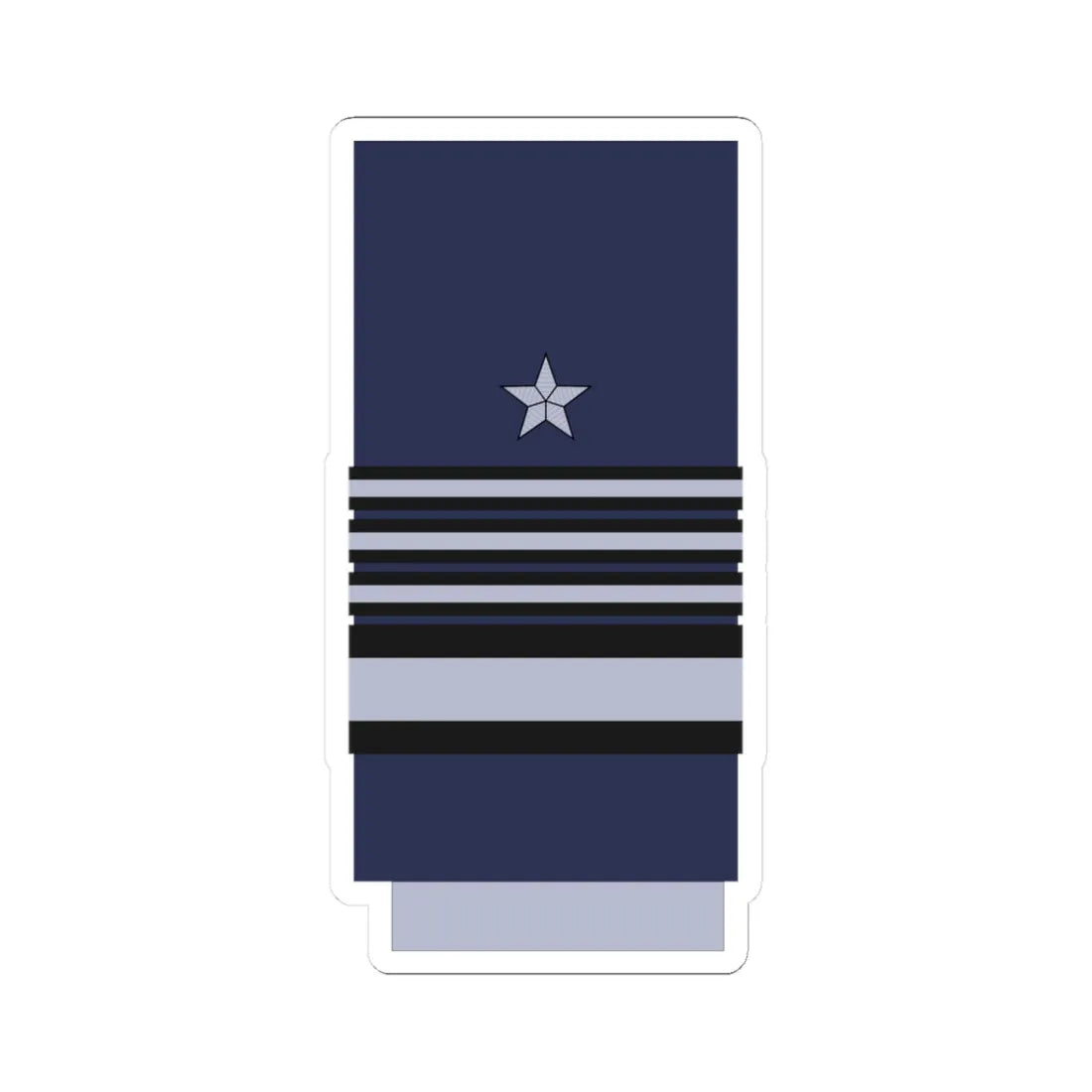 Chile AirForce OF 9 (Chile) (Military Rank) STICKER Vinyl Kiss-Cut Decal 3 Inch White - The Sticker Space