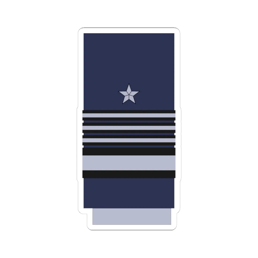 Chile AirForce OF 9 (Chile) (Military Rank) STICKER Vinyl Kiss-Cut Decal 4 Inch White - The Sticker Space