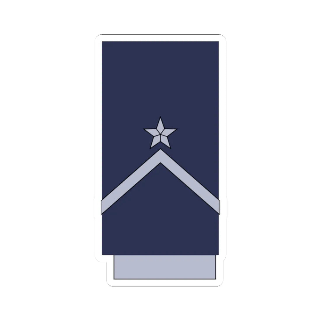Chile AirForce OR 9 (Chile) (Military Rank) STICKER Vinyl Kiss-Cut Decal 2 Inch White - The Sticker Space