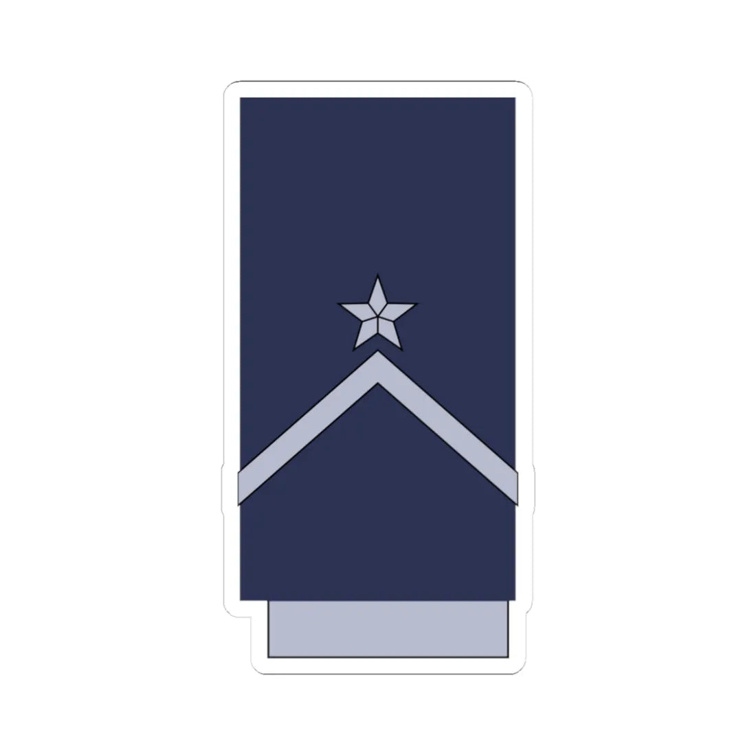 Chile AirForce OR 9 (Chile) (Military Rank) STICKER Vinyl Kiss-Cut Decal 3 Inch White - The Sticker Space