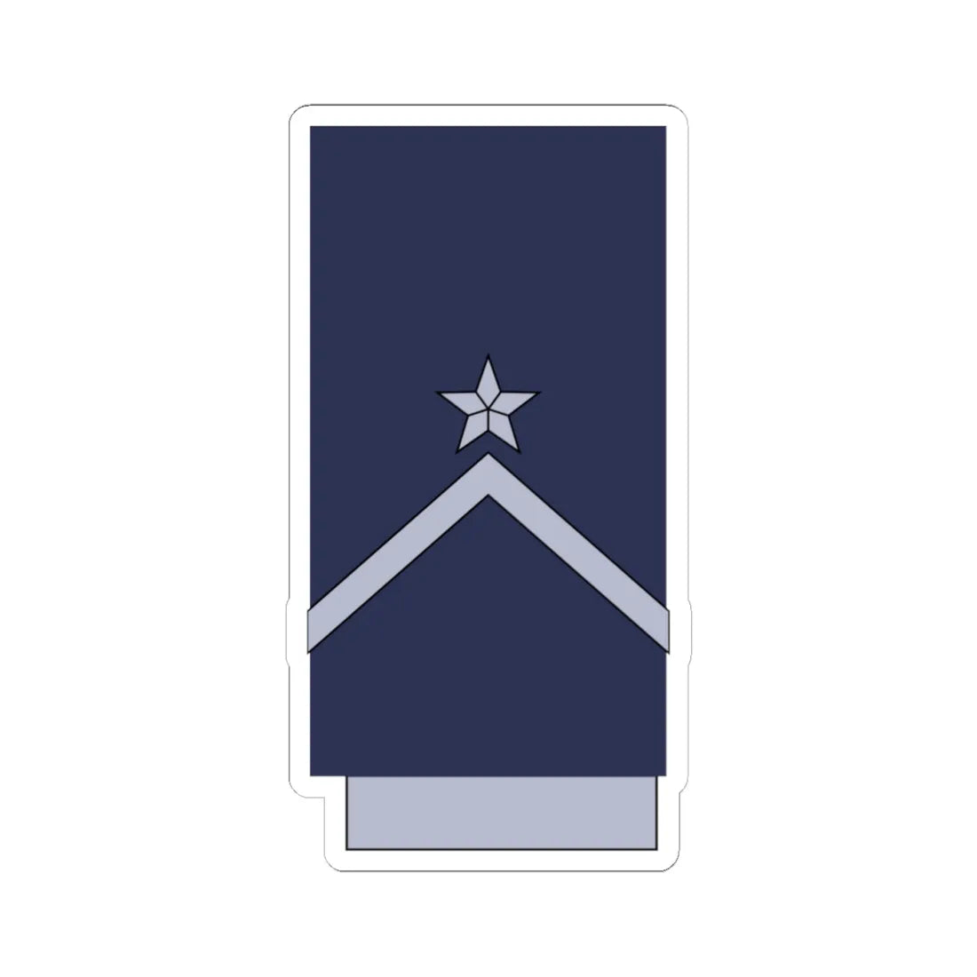 Chile AirForce OR 9 (Chile) (Military Rank) STICKER Vinyl Kiss-Cut Decal 4 Inch White - The Sticker Space