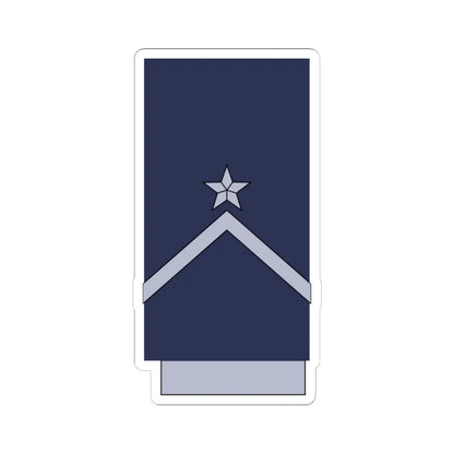 Chile AirForce OR 9 (Chile) (Military Rank) STICKER Vinyl Kiss-Cut Decal 4 Inch White - The Sticker Space
