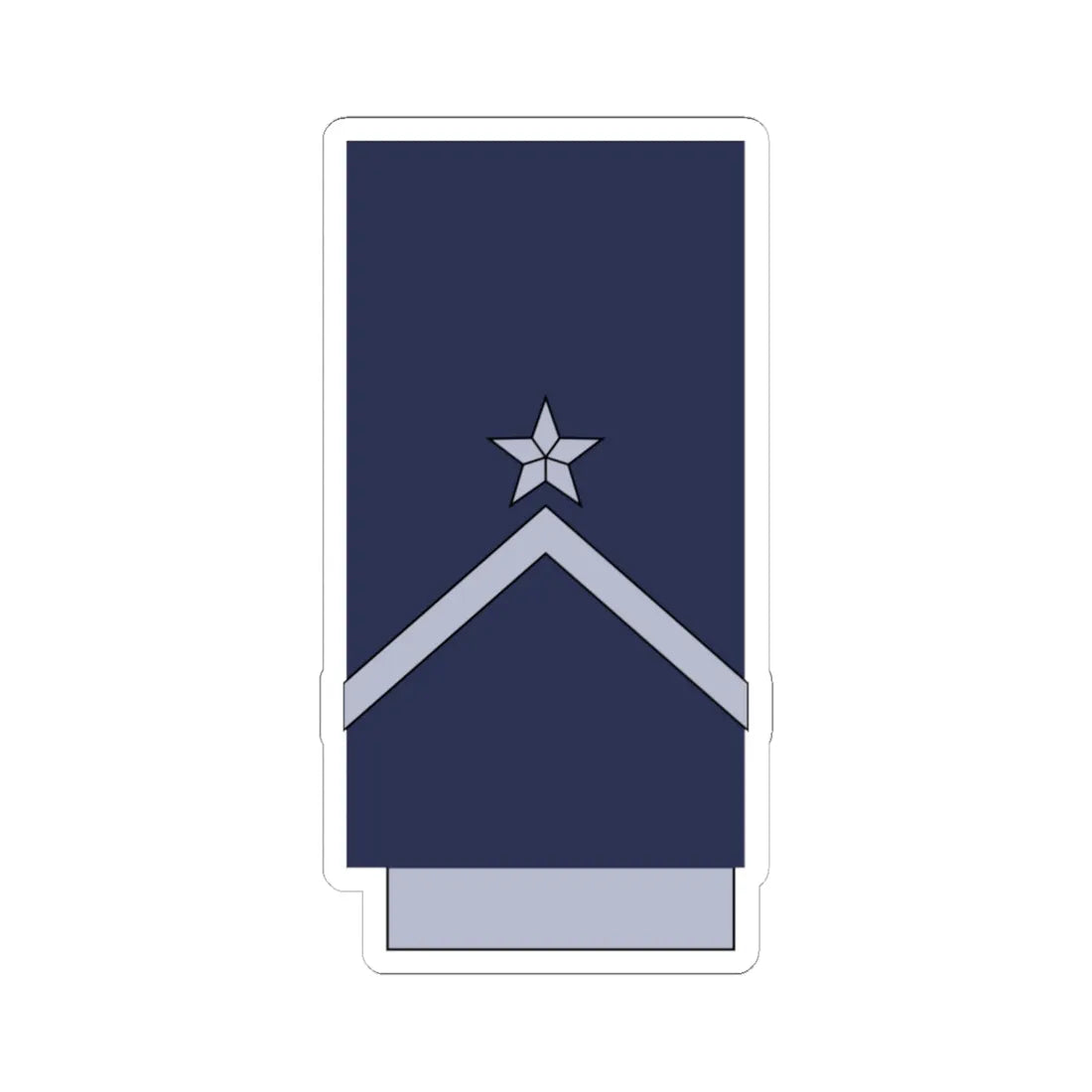 Chile AirForce OR 9 (Chile) (Military Rank) STICKER Vinyl Kiss-Cut Decal 6 Inch White - The Sticker Space