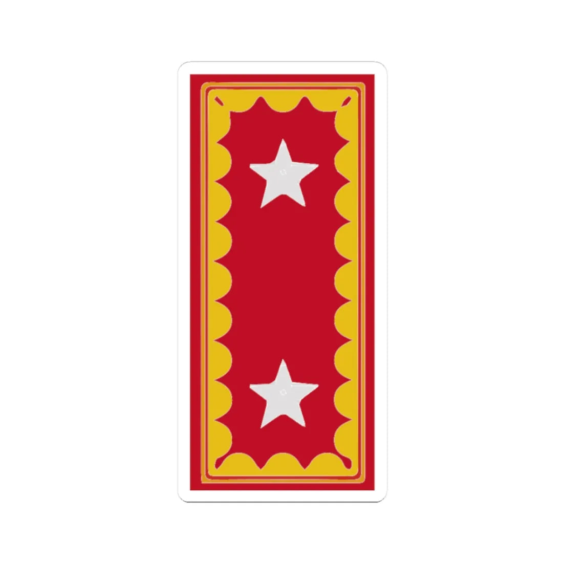 Chile Army OF 7 Presilla de General de Brigada del Ejército de Chile (Military Rank) STICKER Vinyl Kiss-Cut Decal 3 Inch White - The Sticker Space