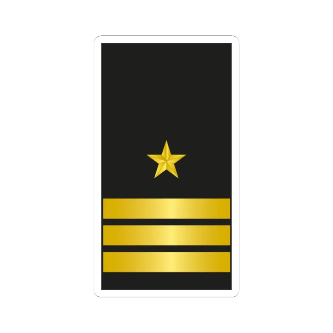 Chile Navy OF 4 (Chile) (Military Rank) STICKER Vinyl Kiss-Cut Decal 3 Inch White - The Sticker Space