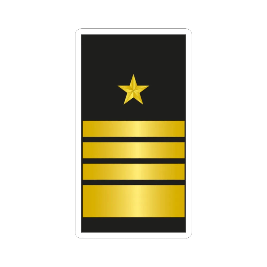 Chile Navy OF 9 (Chile) (Military Rank) STICKER Vinyl Kiss-Cut Decal 6 Inch White - The Sticker Space