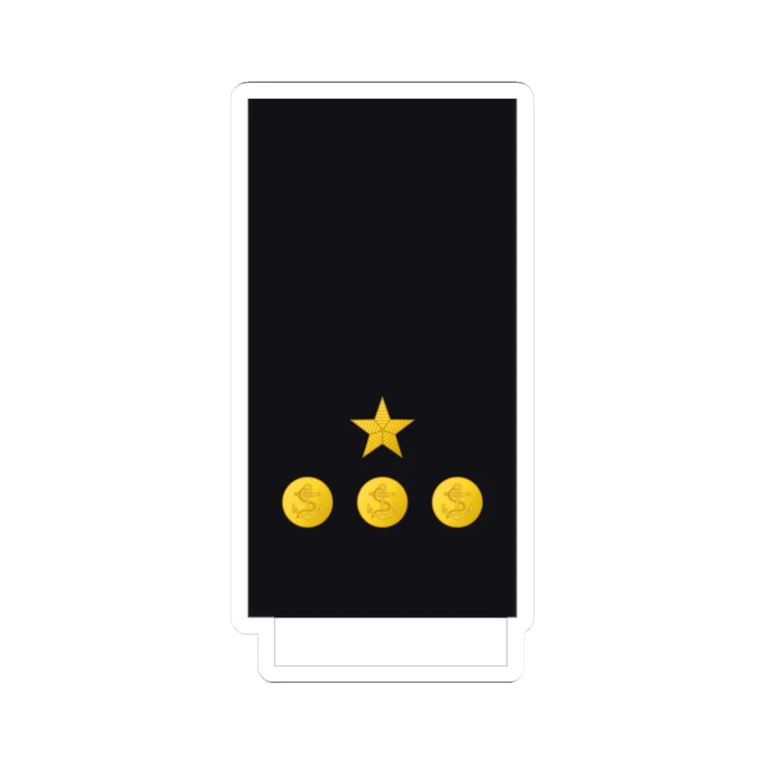 Chile Navy OF D (Chile) (Military Rank) STICKER Vinyl Kiss-Cut Decal 2 Inch White - The Sticker Space