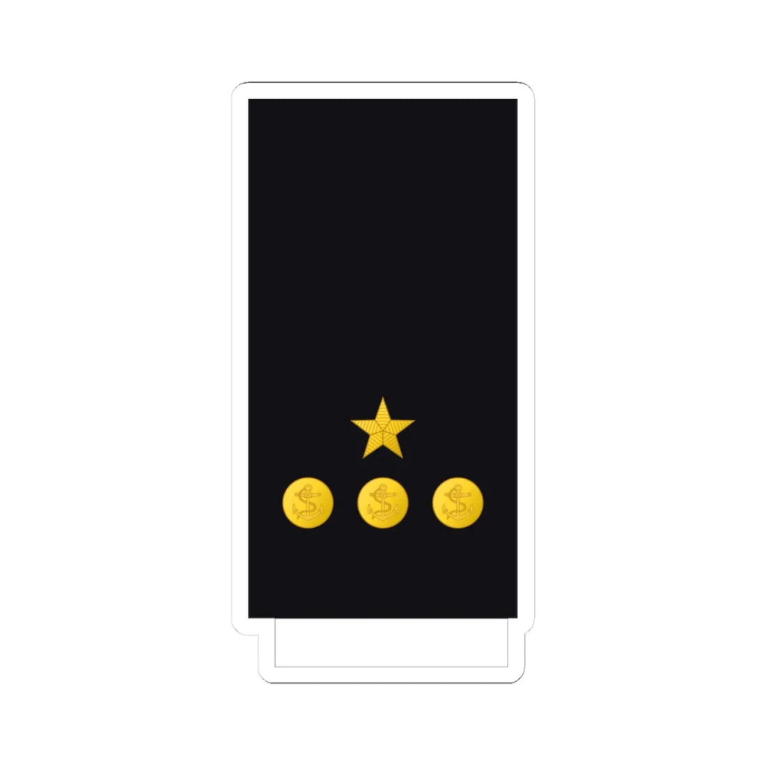 Chile Navy OF D (Chile) (Military Rank) STICKER Vinyl Kiss-Cut Decal 3 Inch White - The Sticker Space