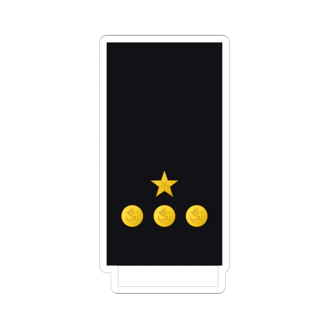 Chile Navy OF D (Chile) (Military Rank) STICKER Vinyl Kiss-Cut Decal 6 Inch White - The Sticker Space