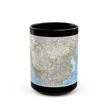 China 1 (1991) (Map) Black Coffee Mug-15oz-The Sticker Space