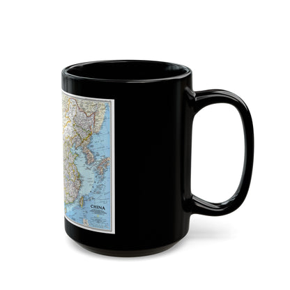 China 1 (1991) (Map) Black Coffee Mug-The Sticker Space