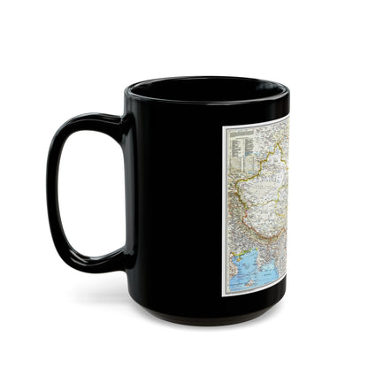 China 1 (1991) (Map) Black Coffee Mug-The Sticker Space