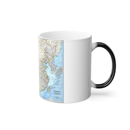 China 1 (1991) (Map) Color Changing Mug 11oz-11oz-The Sticker Space