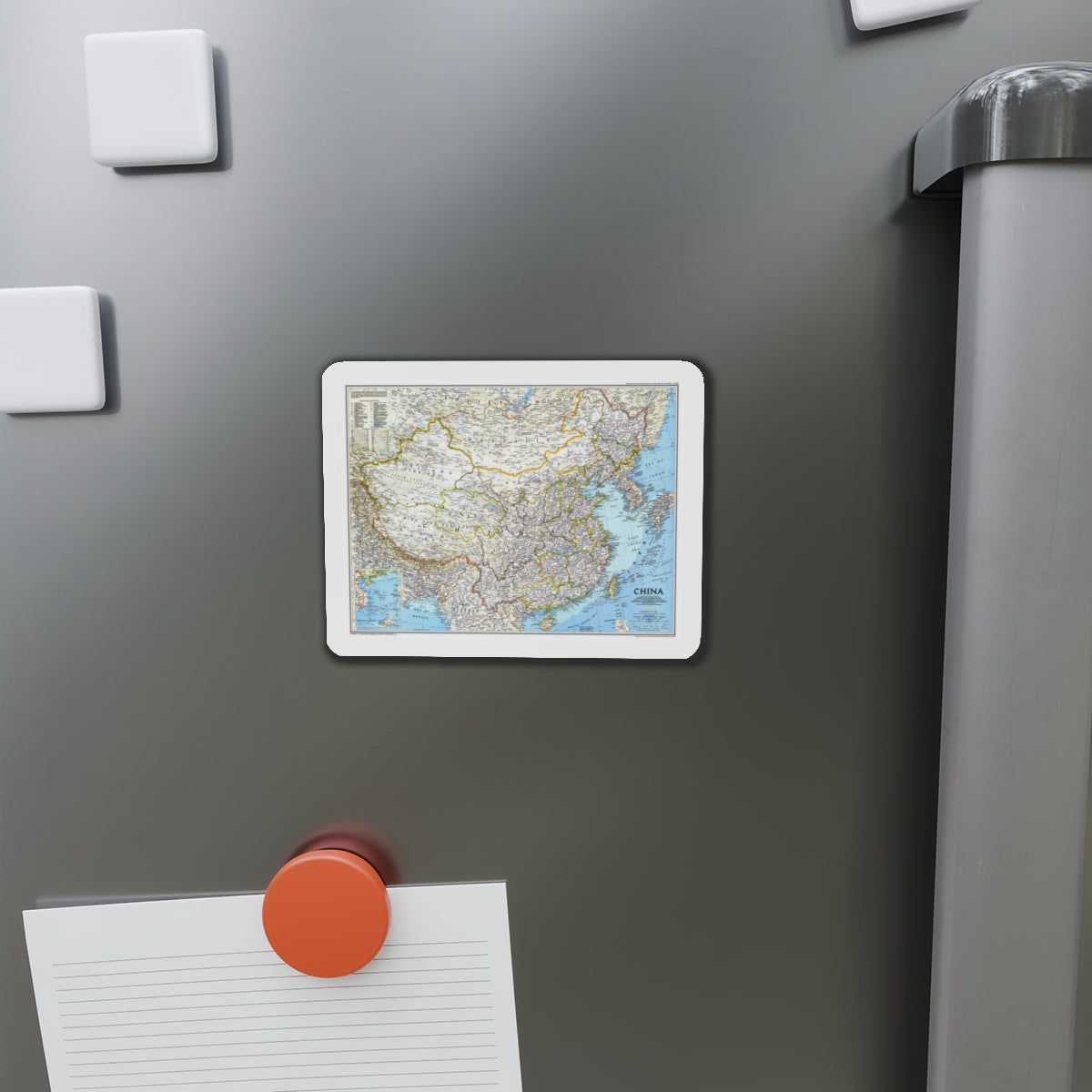 China 1 (1991) (Map) Refrigerator Magnet-The Sticker Space