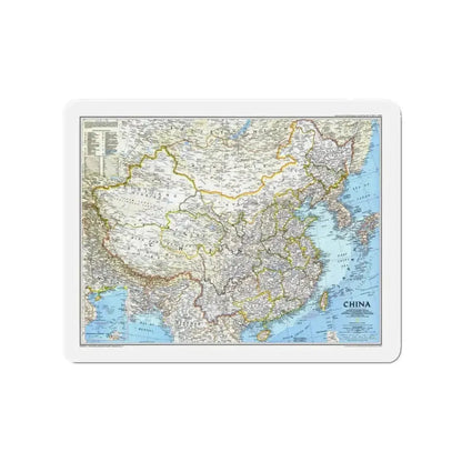 China 1 (1991) (Map) Refrigerator Magnet - The Sticker Space