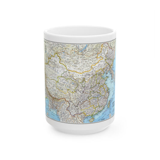 China 1 (1991) (Map) White Coffee Mug-15oz-The Sticker Space