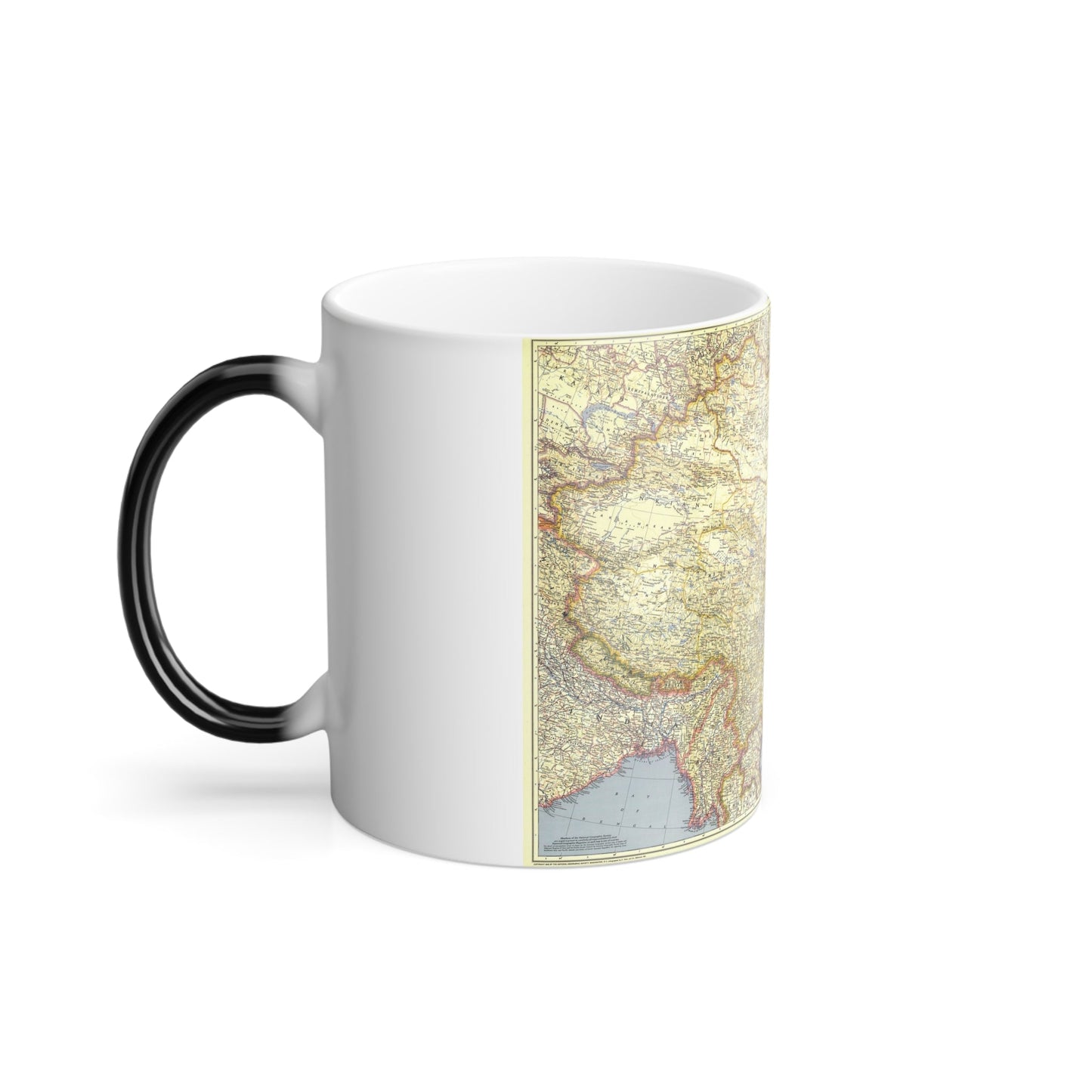 China (1945) (Map) Color Changing Mug 11oz-11oz-The Sticker Space