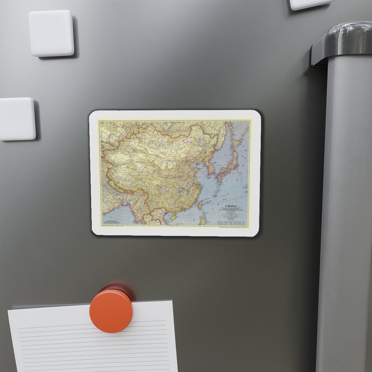 China (1945) (Map) Refrigerator Magnet-The Sticker Space