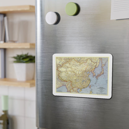 China (1945) (Map) Refrigerator Magnet-The Sticker Space