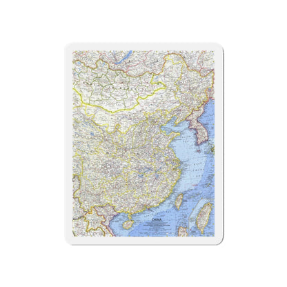 China (1964) (Map) Refrigerator Magnet-5" x 5"-The Sticker Space