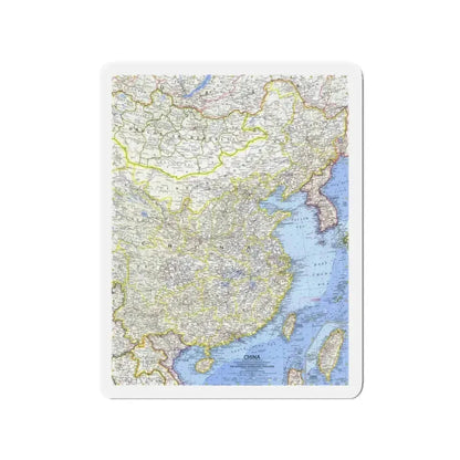 China (1964) (Map) Refrigerator Magnet - The Sticker Space