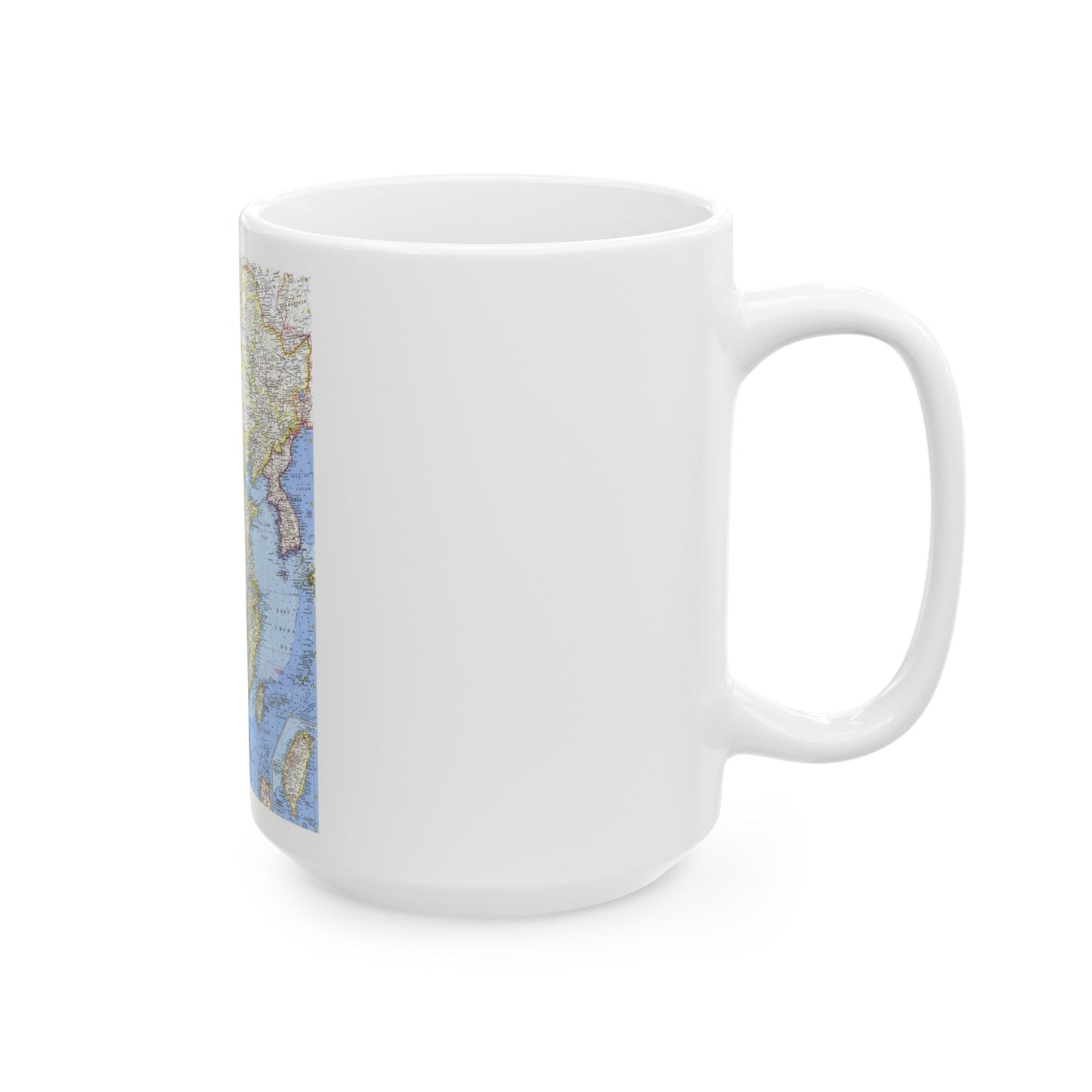 China (1964) (Map) White Coffee Mug-The Sticker Space