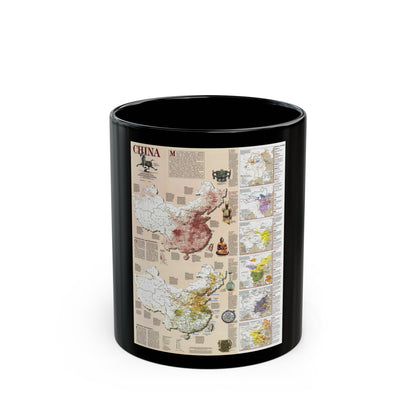 China 2 (1991) (Map) Black Coffee Mug-11oz-The Sticker Space