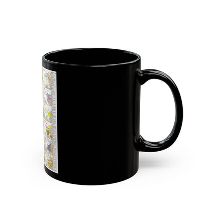 China 2 (1991) (Map) Black Coffee Mug-The Sticker Space