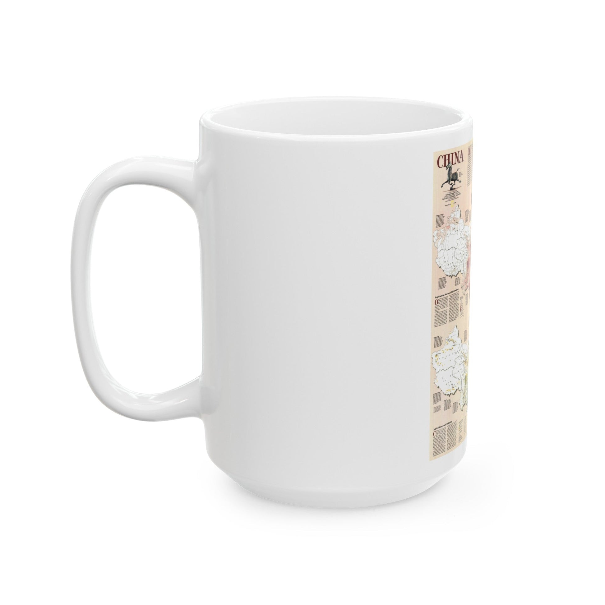 China 2 (1991) (Map) White Coffee Mug-The Sticker Space