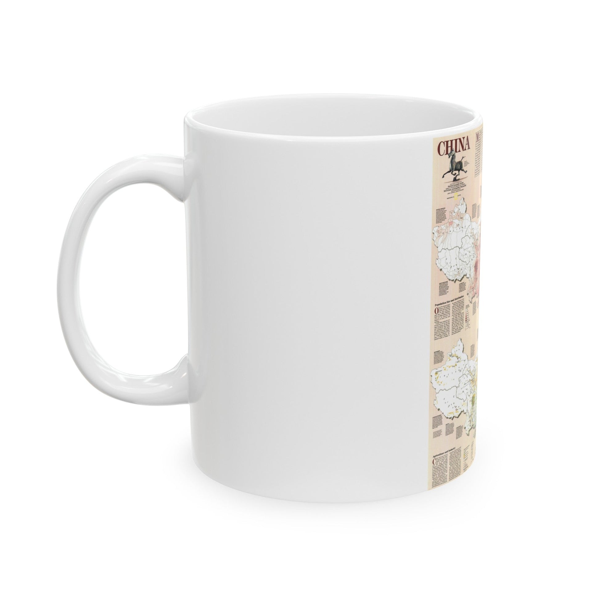 China 2 (1991) (Map) White Coffee Mug-The Sticker Space