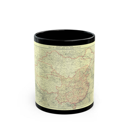 China and its Territories (1912) (Map) Black Coffee Mug-11oz-The Sticker Space