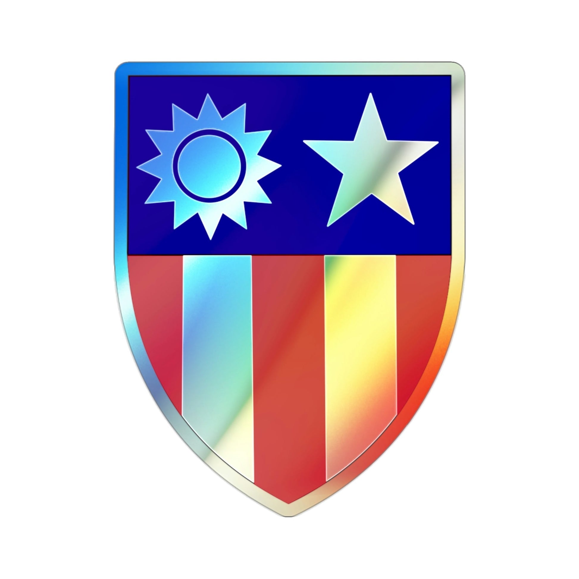 China Burma India Theater (U.S. Army) Holographic STICKER Die-Cut Vinyl Decal-2 Inch-The Sticker Space