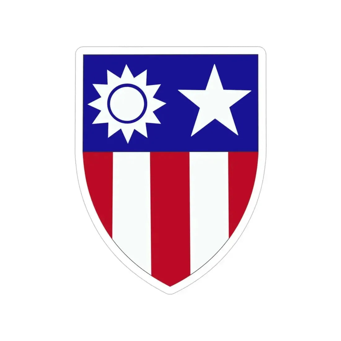 China Burma India Theater (U.S. Army) Transparent STICKER Die-Cut Vinyl Decal 5 Inch - The Sticker Space